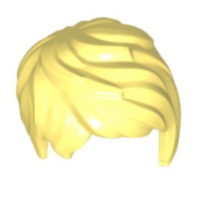 LEGO Minifigure Hair Female Short Tousled with Side Part - Bright Light Yellow