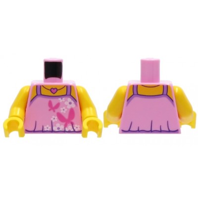LEGO Minifigure Torso - Dark Pink Butterflies
