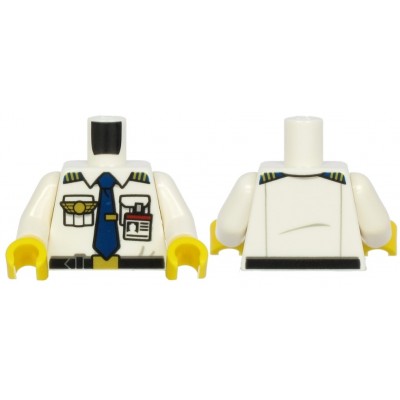 LEGO Minifigure Torso - Shirt Dark Blue Tie