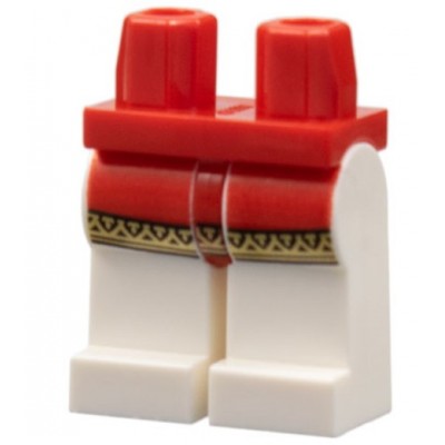 LEGO Minifigure Legs - Castle Surcoat - Red