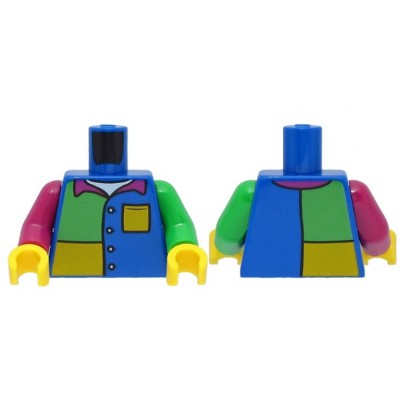 LEGO Minifigure Torso - Jacket over White Shirt