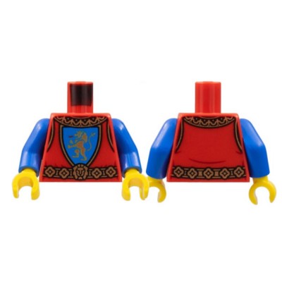 LEGO Minifigure Torso - Castle Surcoat Gold Collar