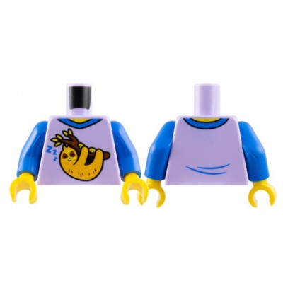 LEGO Minifigure Torso - Shirt with Blue Collar