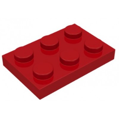 LEGO 2 x 3 Plate Red
