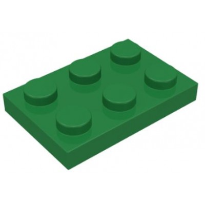LEGO 2 x 3 Plate Green