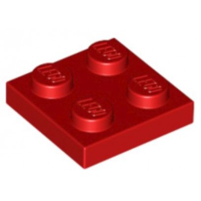 LEGO 2 x 2 Plate Red
