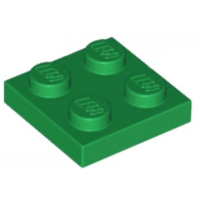LEGO 2 x 2 Plate Green