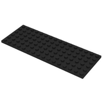 LEGO 6 x 16 Plate Black