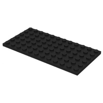LEGO 6 x 12 Plate Black
