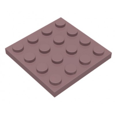 LEGO 4 x 4 Plate Sand Red