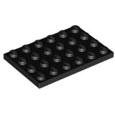 LEGO 4 x 6 Plate Black