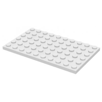 LEGO 6 x 10 Plate White
