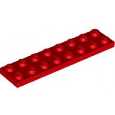 LEGO 2 x 8 Plate Red