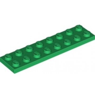 LEGO 2 x 8 Plate Green