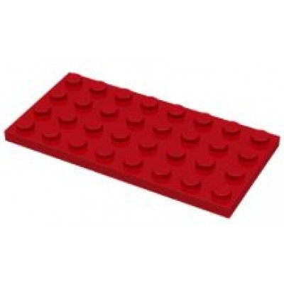 LEGO 4 x 8 Plate Red