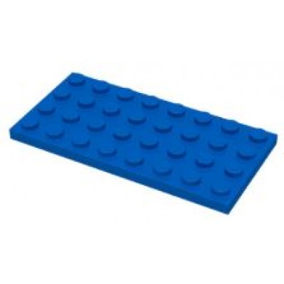 LEGO 4 x 8 Plate Blue