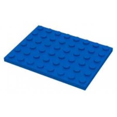 LEGO 6 x 8 Plate Blue