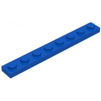 LEGO 1 x 8 Plate Blue
