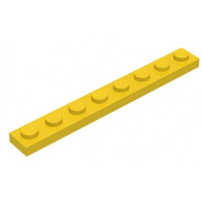 LEGO 1 x 8 Plate Yellow