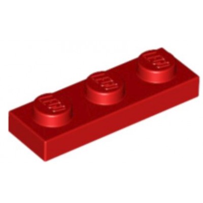 LEGO 1 x 3 Plate Red