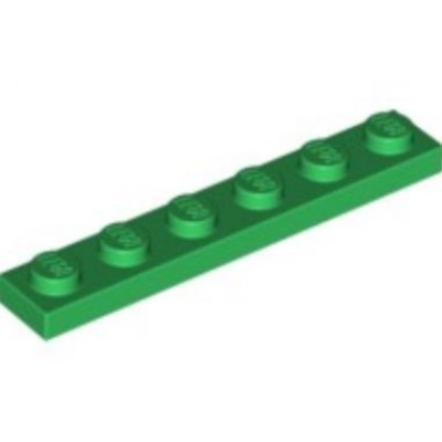 LEGO 1 x 6 Plate Green