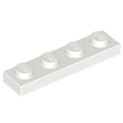 LEGO 1 x 4 Plate White