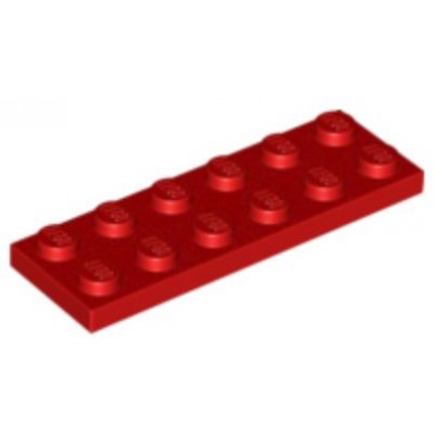 LEGO 2 x 6 Plate Red