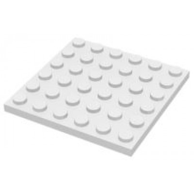LEGO 6 x 6 Plate White
