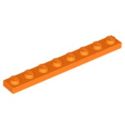 LEGO 1 x 8 Plate Orange