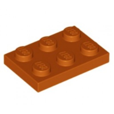 LEGO 2 X 3 Plate Dark Orange