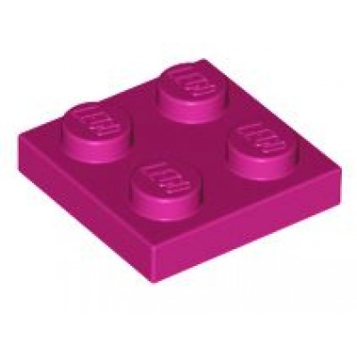 LEGO 2 x 2 Plate Magenta