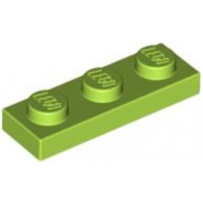 LEGO 1 x 3 Plate Lime