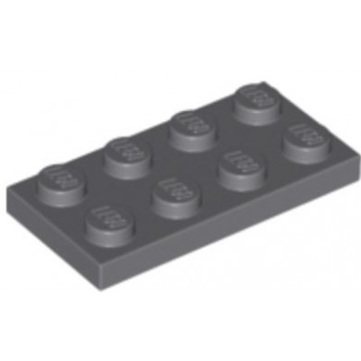 LEGO 2 x 4 Plate Dark Bluish Grey