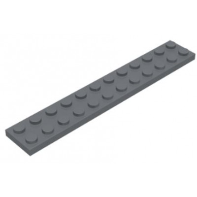 LEGO 2 x 12 Plate Dark Bluish Grey