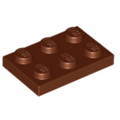 LEGO 2 x 3 Plate Reddish Brown