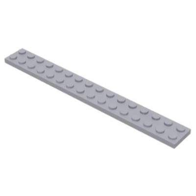 LEGO 2 x 16 Plate Light Bluish Grey