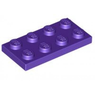LEGO 2 x 4 Plate Dark Purple