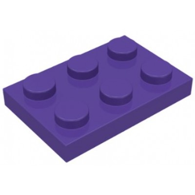 LEGO 2 x 3 Plate Dark Purple