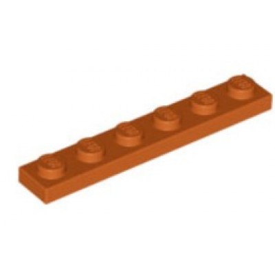 LEGO 1 x 6 Plate Dark Orange