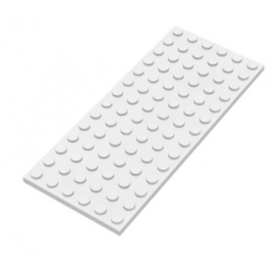 LEGO 6 x 14 Plate White
