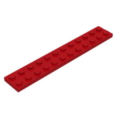 LEGO 2 x 12 Plate Red