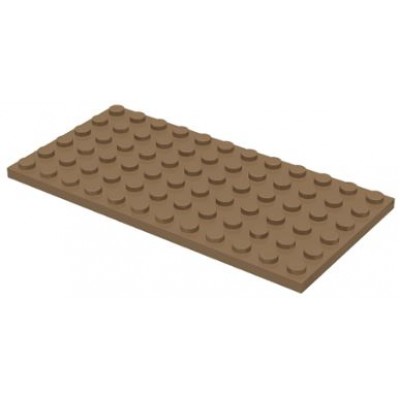 LEGO 6 x 12 Plate Dark Tan