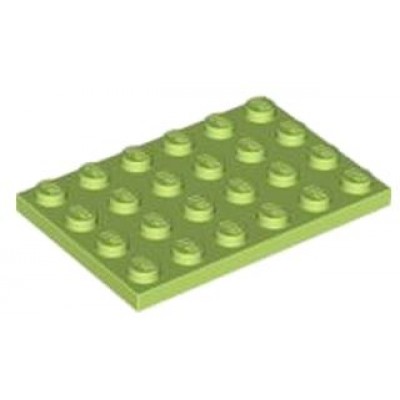 LEGO 4 x 6 Plate Lime