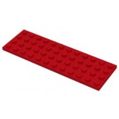 LEGO 4 x 12 Plate Red
