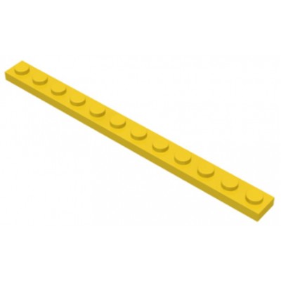 LEGO 1 x 12 Plate Yellow