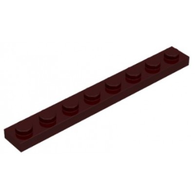 LEGO 1 x 8 Plate Dark Brown