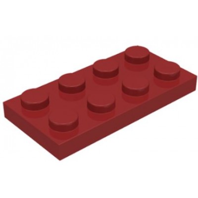LEGO 2 x 4 Plate Dark Red