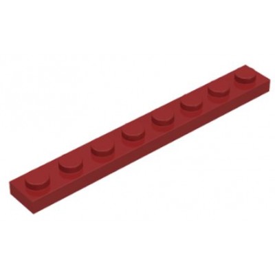 LEGO 1 x 8 Plate Dark Red