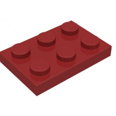 LEGO 2 x 3 Plate Dark Red
