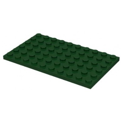 LEGO 6 x 10 Plate Dark Green